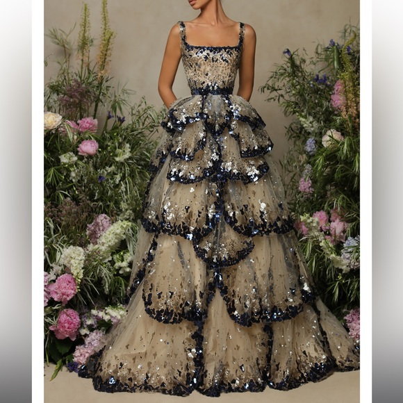 Tarik Ediz Dress Engagement Dress - Picture 6 of 8